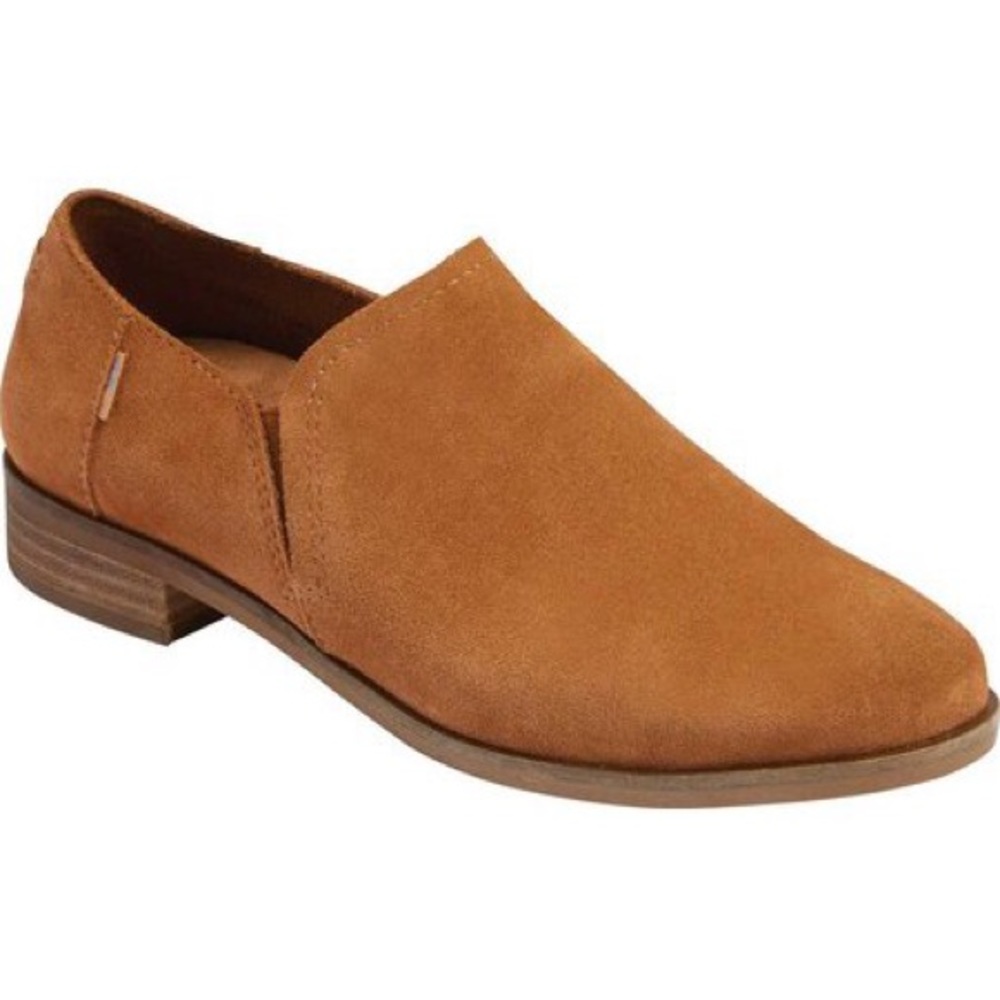 TOMS Carmel Brown Suede Women's Shaye Low Boot
